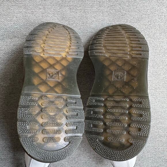 Dr Martens Zavala White Smooth Leather 8 Eye Combat Boots Women 6 - Picture 9 of 12